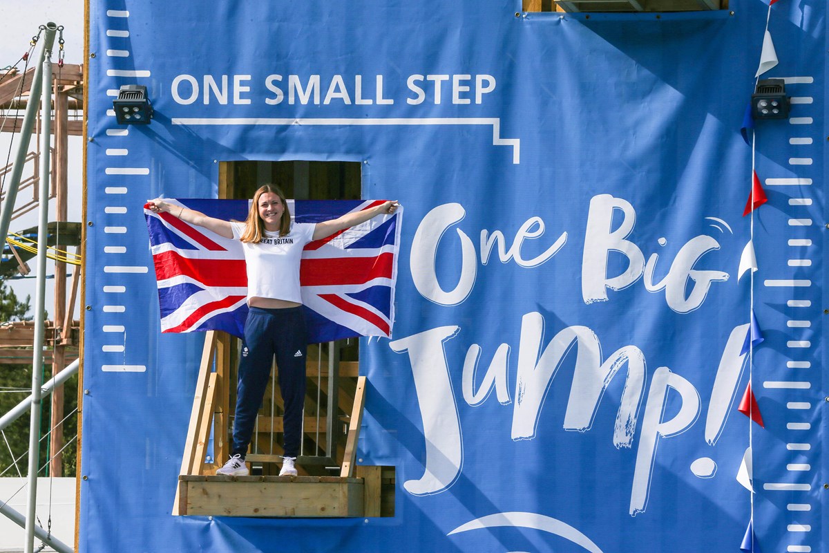 Vicky Holland on The Jump at Thorpe Park