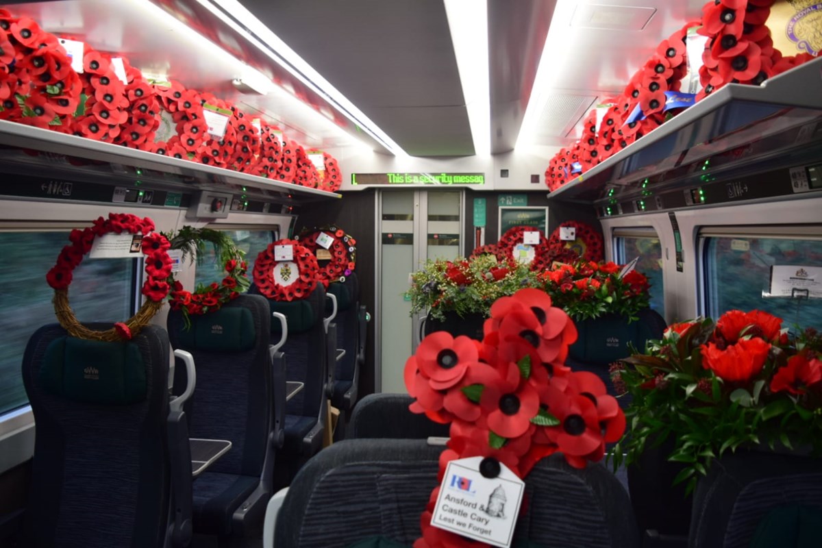 poppies on train 2022