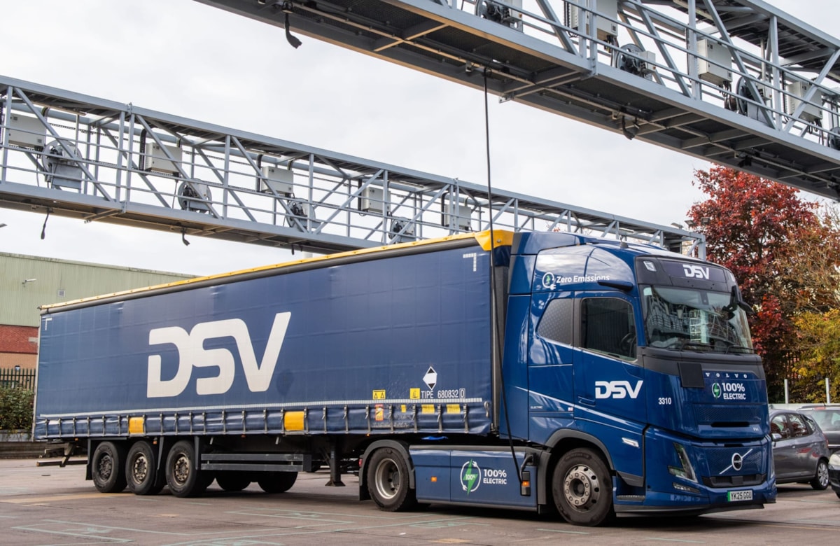 DSV charging at First Bus Leicester Depot