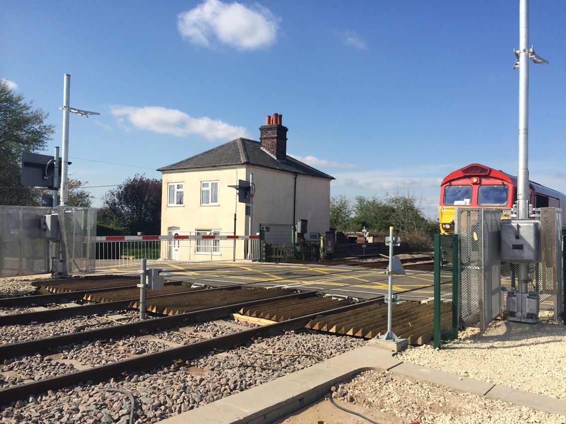 Rowston Level crossing upgrade April 14: Level crossing GNGE April 14