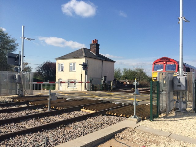 Rowston Level crossing upgrade April 14
