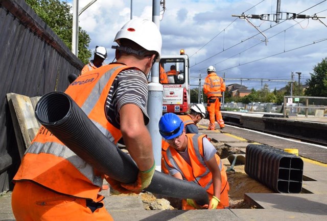 Passengers thanked as railway reopens on time after upgrade work: Bristol bank holiday work