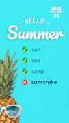 9-16 NHS 24 summer 2024 sunstroke: 9-16 NHS 24 summer 2024 sunstroke