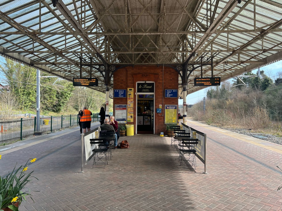 Image shows Le Feast outlet at Poulton-le-Fylde station
