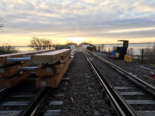 Rail passengers thanked as vital upgrades are completed between Ely and Peterborough over Christmas: Manea bridge timber renewals