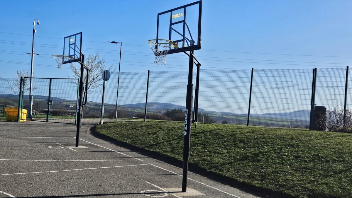 New basket ball stands