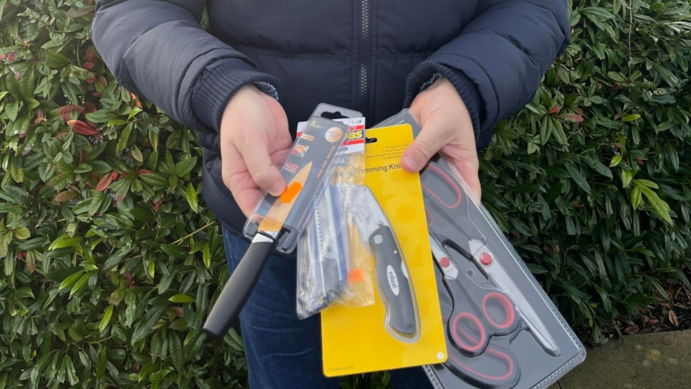 Illegally sold knives seized during Operation Sceptre