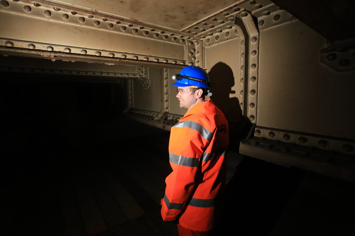 Bermondsey the remains of Southwark Park station: Greg Thornett, Project Manager, looks at the remains of Southwark Park station, hidden in the catacombs under the railway in Bermondsey
