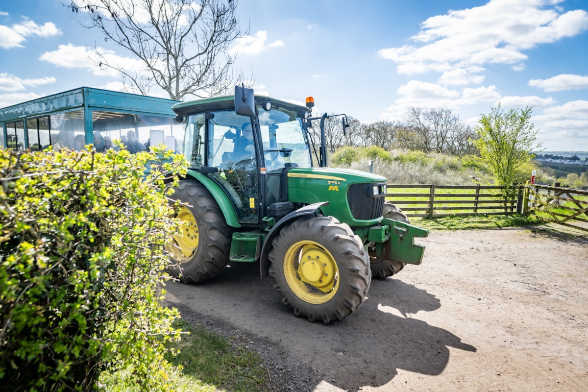 The tractor at the National Museum of Rural Life. Photo © Andy Catlin