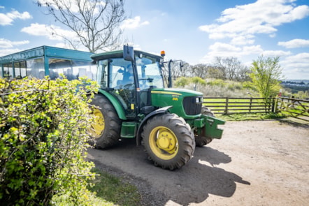 The tractor at the National Museum of Rural Life. Photo © Andy Catlin