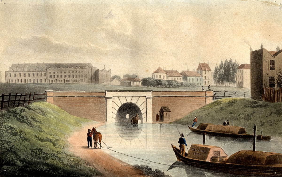 Regent's Canal, by Shepherd, 1822. Credit: Islington Local History Centre