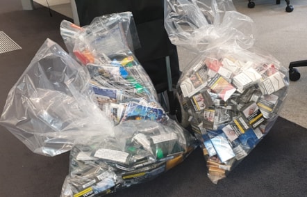 The illegal tobacco haul (Credit Hackney Council)