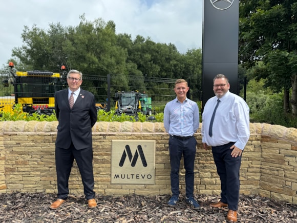 L-R, Cllr Warren Goldsworthy, Josh Sweeney and Matt Townsend