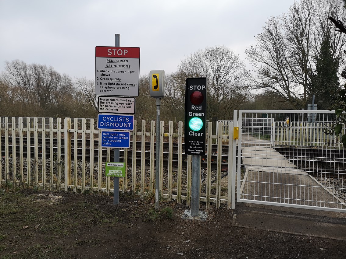 Safety improvements to Nottinghamshire level crossing completed