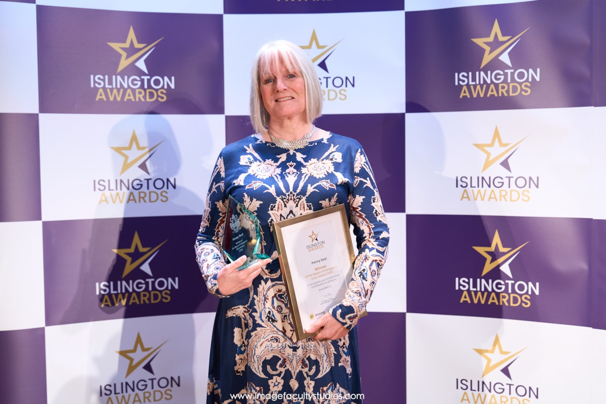 Penny Seal, recipient of the Mayor's Civic Award