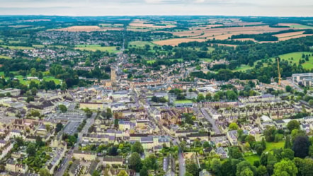 Cirencester aerial shot