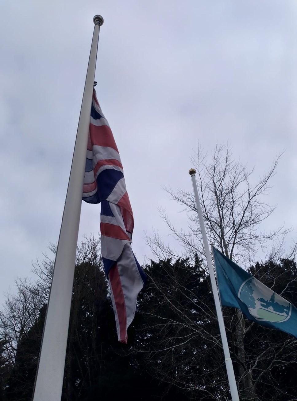 Flag at half mast