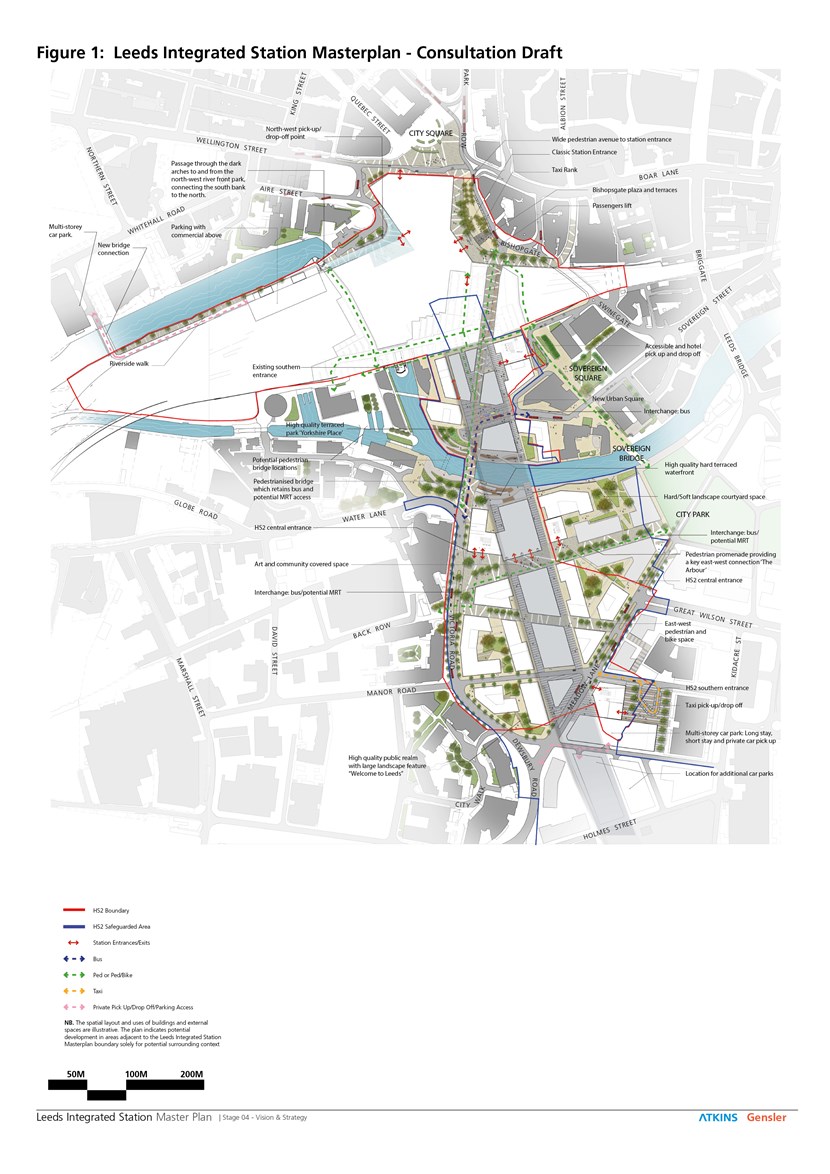 Senior councillors to discuss ambitious Leeds Station remodelling blueprint: leedsstationoverviewmap.jpg