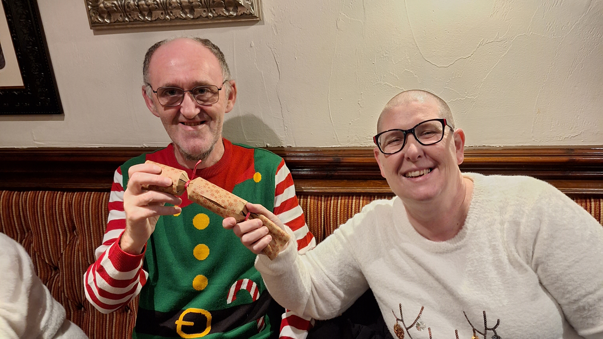 Pictured from left to right are Billy and Lynne, who are supported by Shared Lives