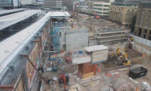 Final section of concourse: The final section of the new concourse - October