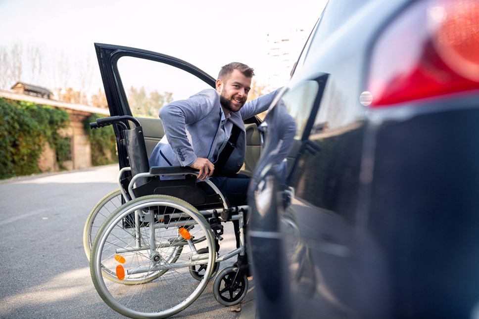 Wheelchair User with Car (003)