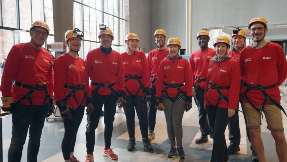E.ON Abseil Team for Mind