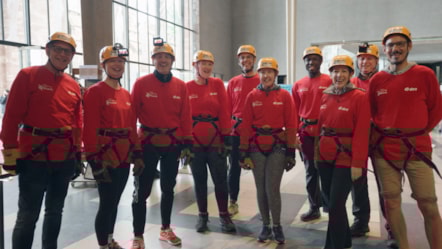 E.ON Abseil Team for Mind