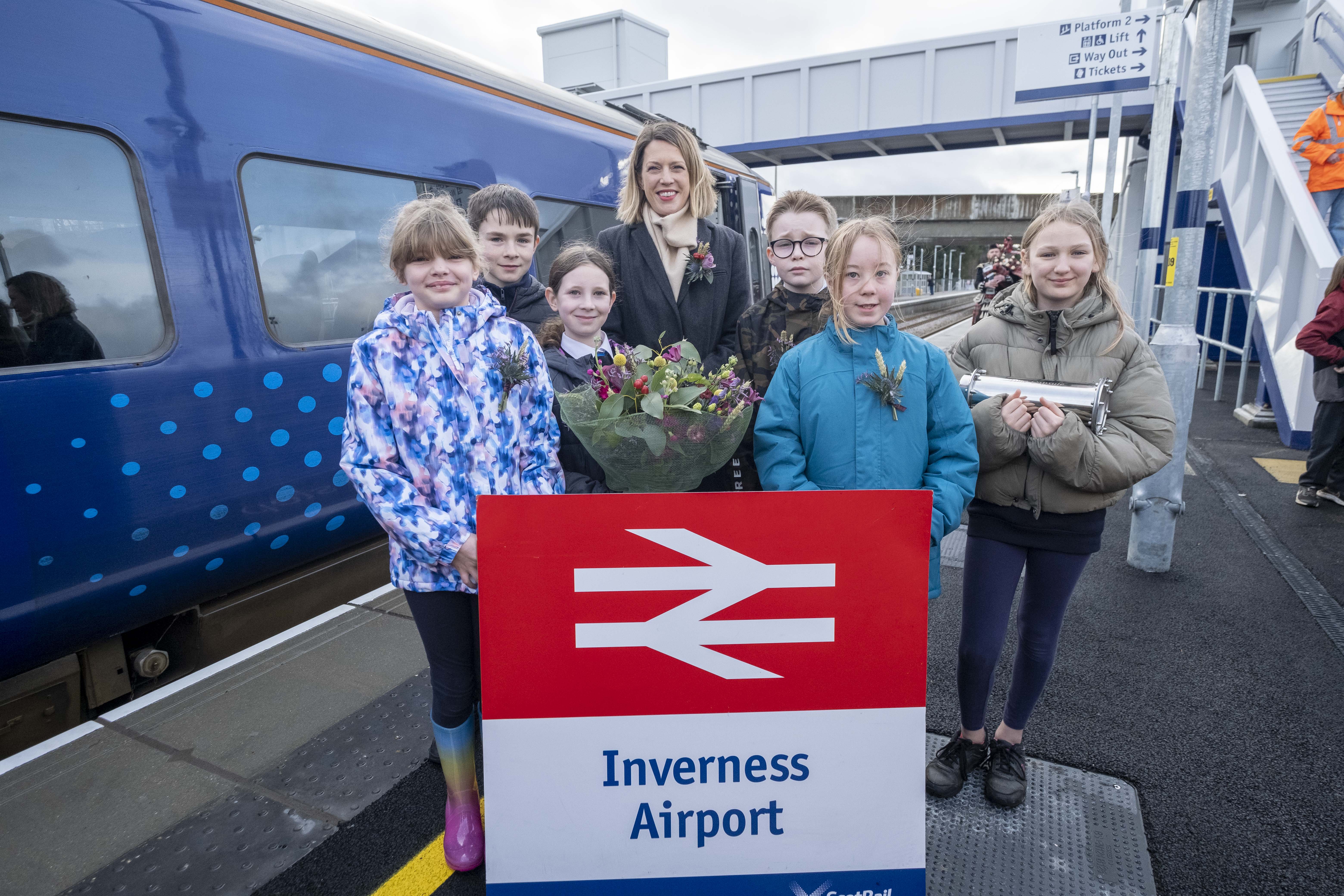 Inverness Airport station opens for passengers