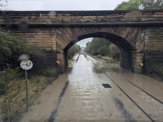 Flooding at Clay Cross, Network Rail: Flooding at Clay Cross, Network Rail