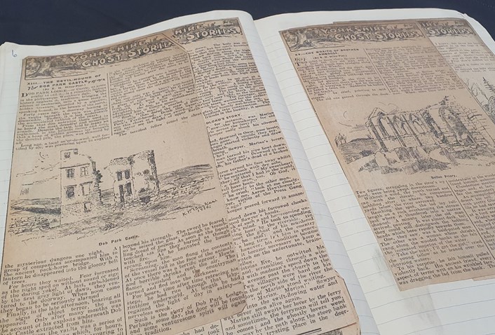 Library exhibition reveals haunting collection of news cuttings and supernatural stories: Yorkshire ghost stories featured as part of Leeds Libraries exhibition