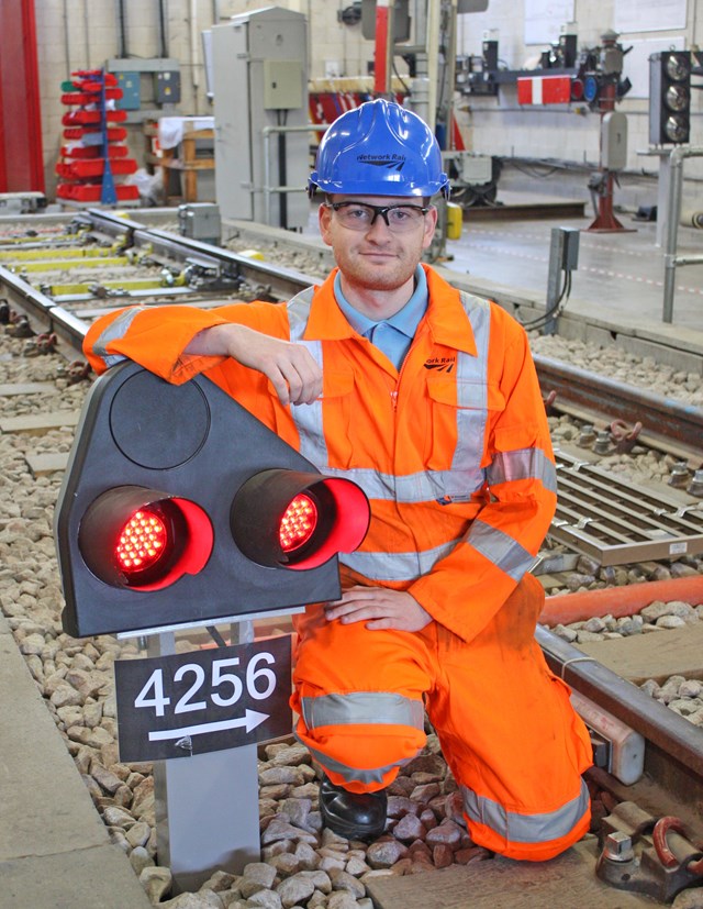 Apprentices get to work on the Welsh rail network: Matt Grace
