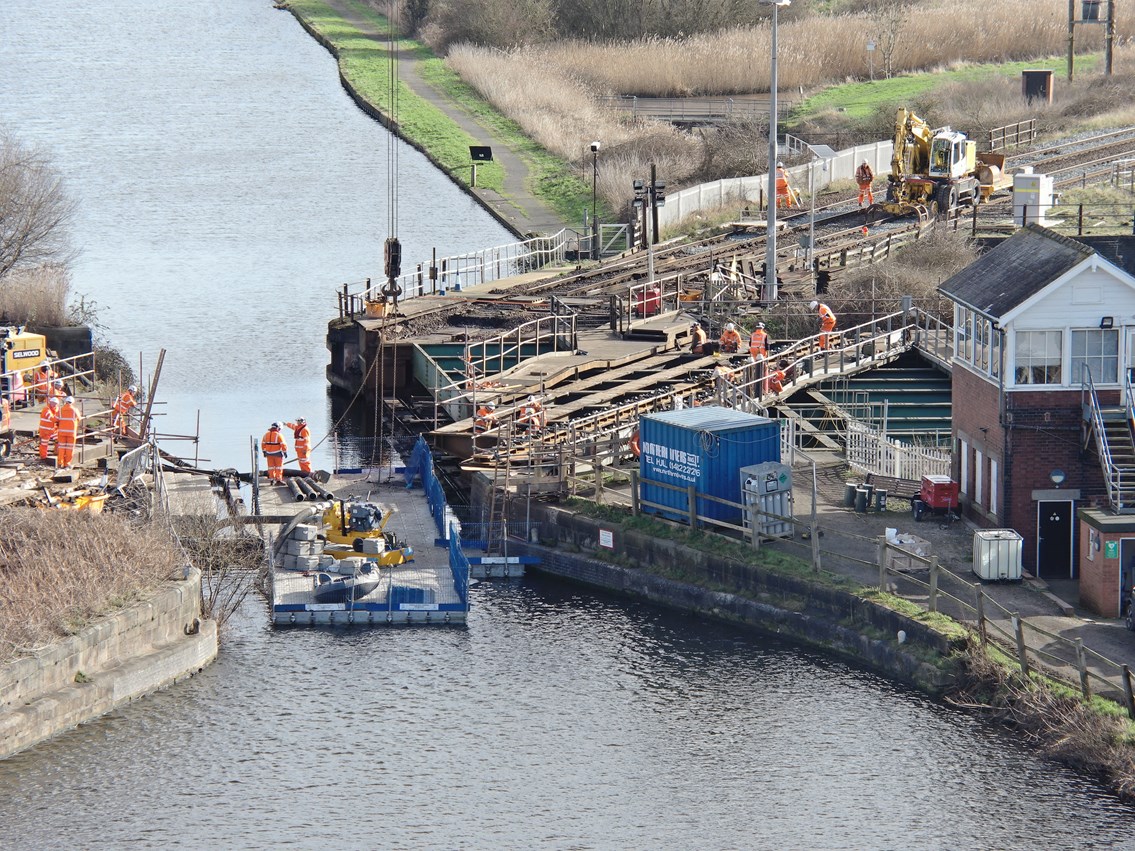 Major Keadby sliding bridge work (7), Network Rail