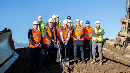 Breaking ground in Goole: Siemens Mobility Rail Village expansion continues with new warehouse.: 20231110trebor67