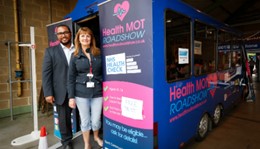 The Health MOT roadshow offers a free mobile health check to residents and local people in easily accessible locations around Kent.: The Health MOT roadshow offers a free mobile health check to residents and local people in easily accessible locations around Kent.
