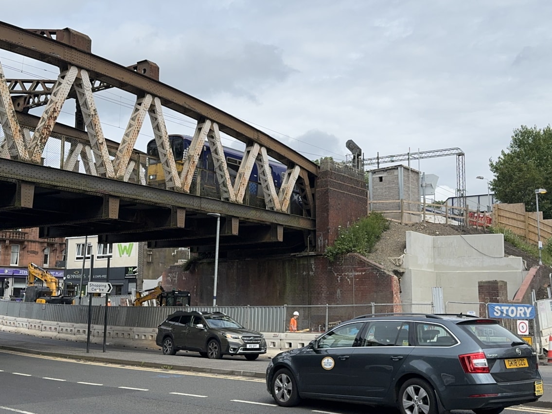 Anniesland Accessibility project - final prep before steel installation 1306
