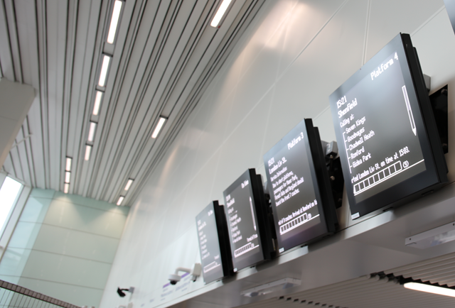 Ilford Station information screens