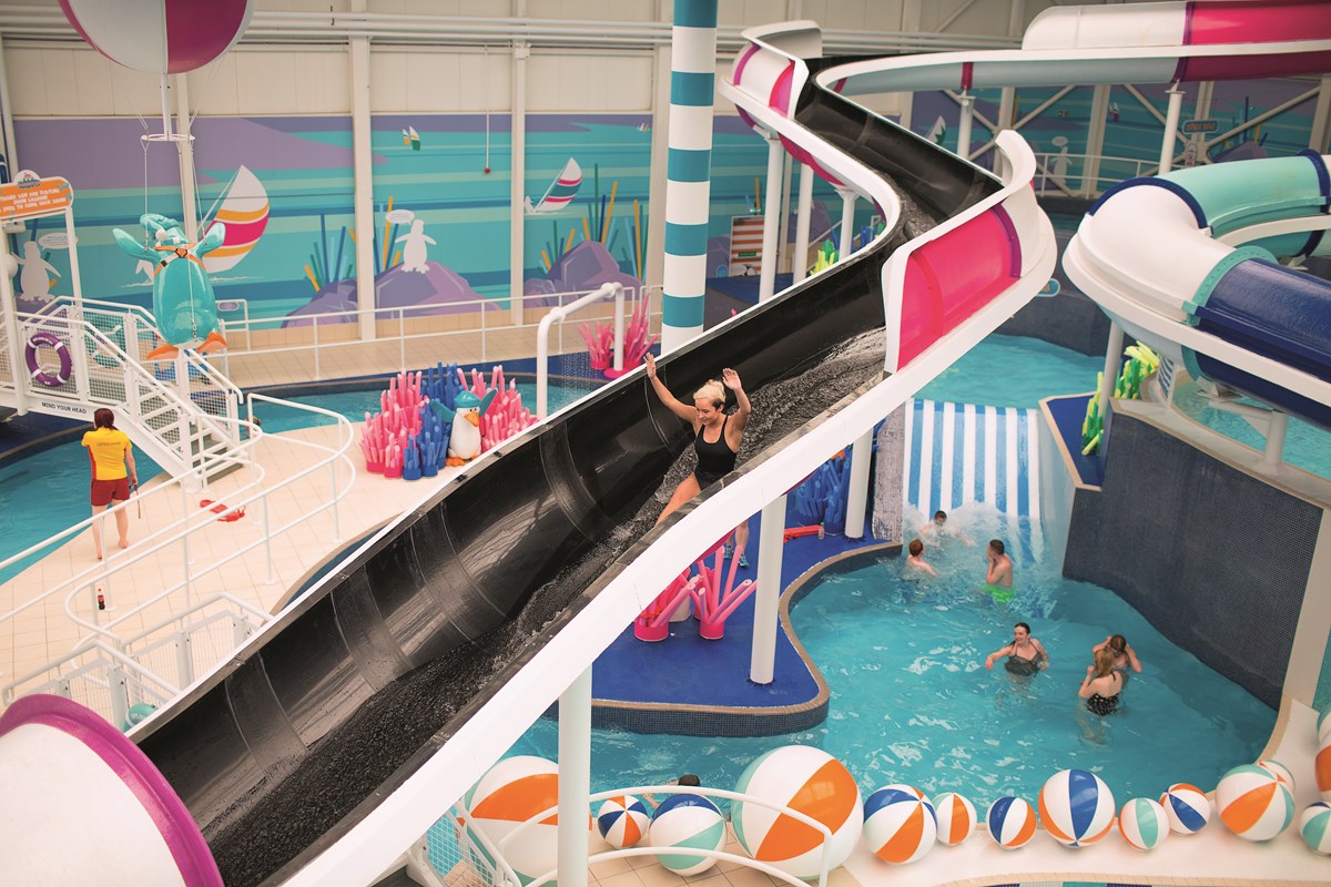 Indoor Pool Slide at Craig Tara