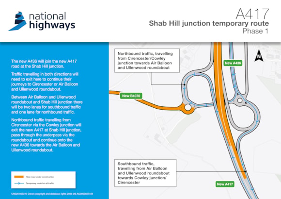 A417 Traffic Switch Shab Hill Junction