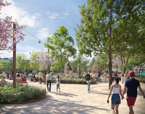 Landmark moment as Piccadilly Gardens planning application goes in: Piccadilly Gardens View 01 Lever St Issue07