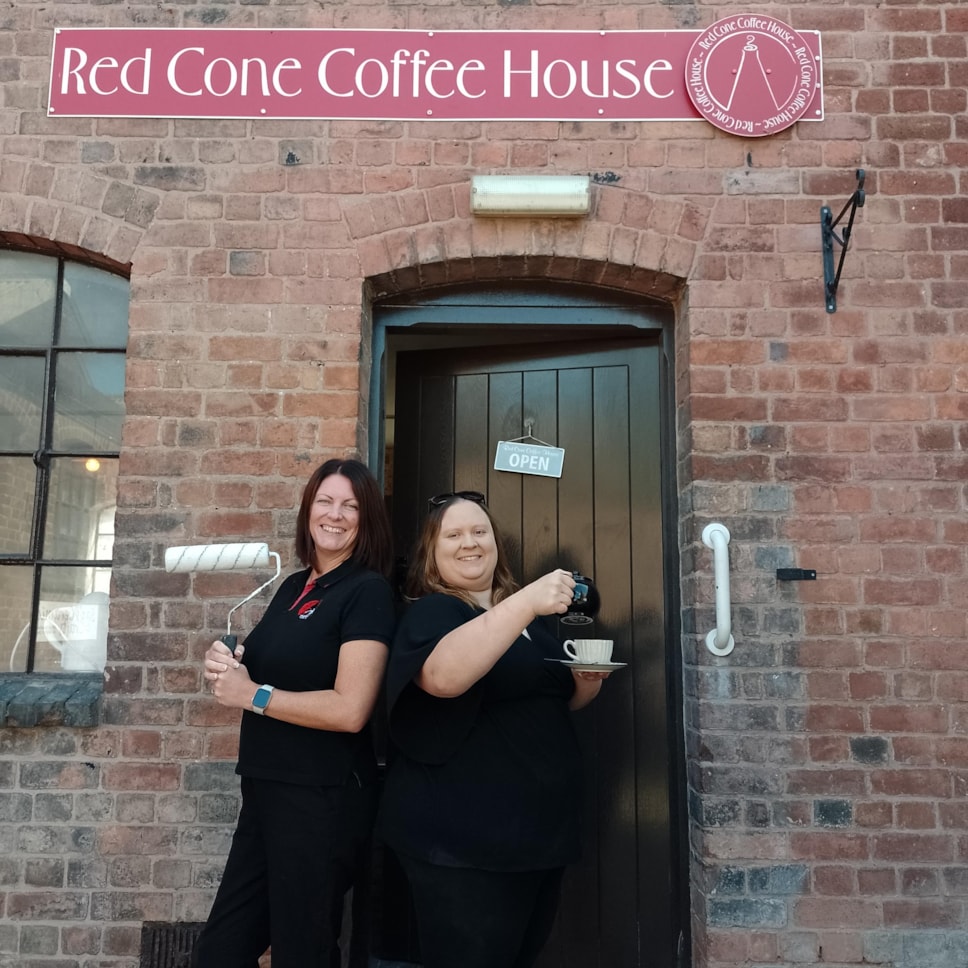 Red House Cone site manager Kate Jones and Heavenly Bakes owner Zoe Konopka
