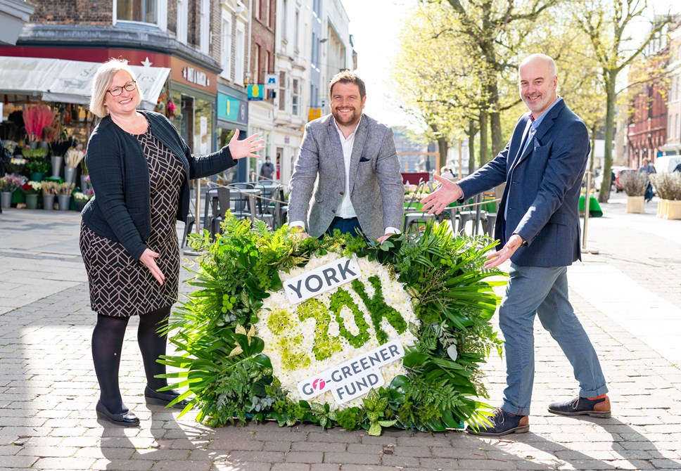 John Godfrey, marketing manager of First York flanked by Carolyn Frank and Andrew Raby, York & North Yorkshire Growth Hub Manager 3