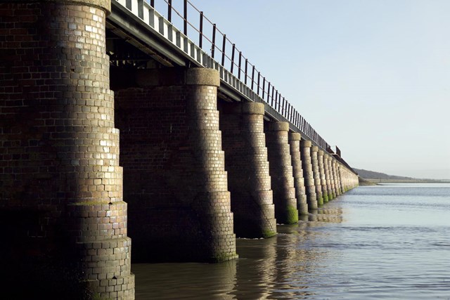 Leven Viaduct_3: Leven Viaduct, south Cumbria.