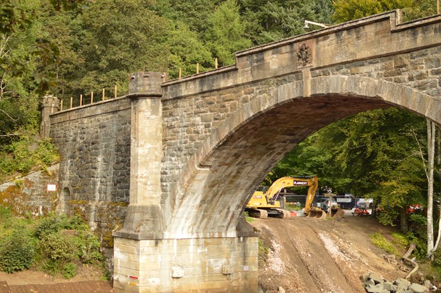 Inver viaduct, Dunkeld,, Highland Main Line - scour protection works complete 3: Inver viaduct, Dunkeld,, Highland Main Line - scour protection works complete 3