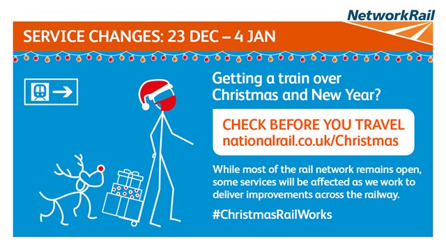 Passengers reminded to plan ahead as majority of railway open for business as usual this Christmas: Christmas 2021 CBYT