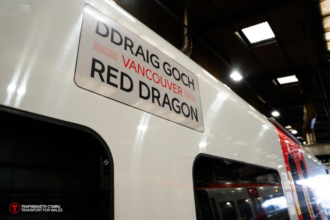 Ddraig Goch Vancouver - train naming