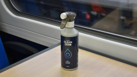 This image shows Clean Zero on a Northern Train (1) cropped