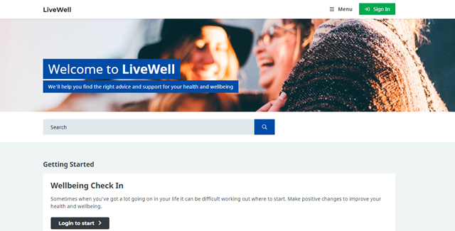 LiveWell Online Image