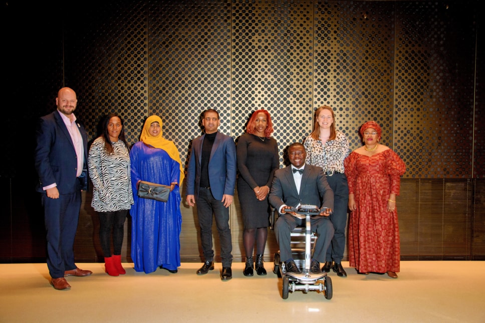 Mayor of Hackney Philip Glanville with the Mayor's Civic Awards winners