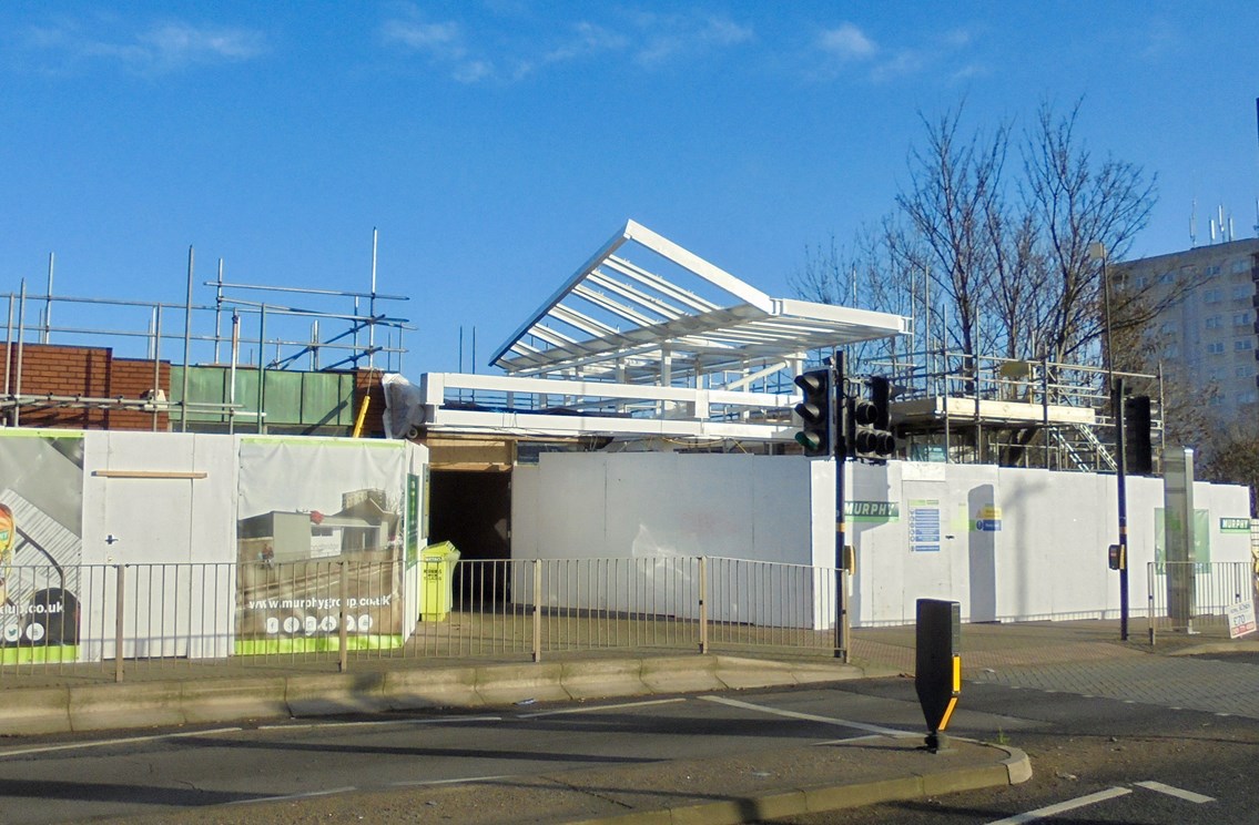 Longbridge station redevelopment progress Jan 2019