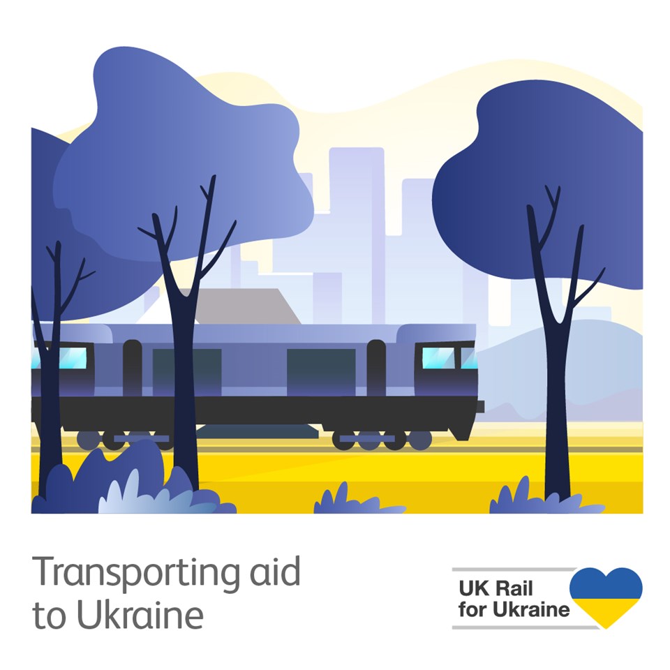 UK Rail for Ukraine launches first humanitarian aid train: UK rail for Ukraine